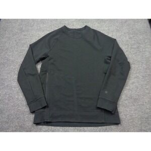 Lululemon City Sweat Crew Sweatshirt Mens XS Black Side Zip Stretch